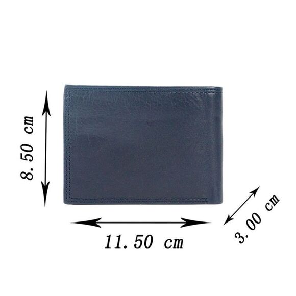 Venice Leather Mario-Men’s handmade genuine leather‎ wallet w/coin pocket New - Picture 2 of 8